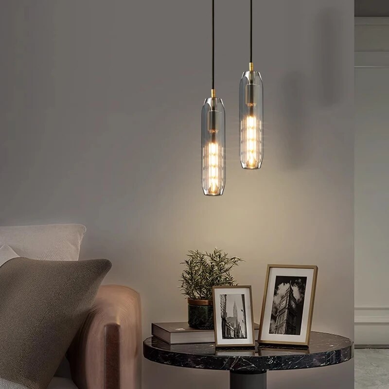 Copper Crystal Pendant Light Multiple Styles Available | Desfino
