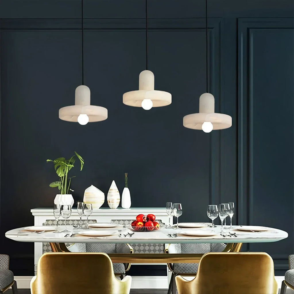 Natural Spanish Alabaster Pendant Light for Bedroom | Desfino
