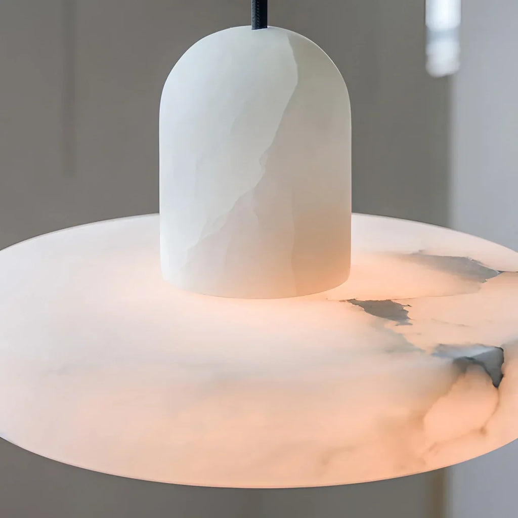 Natural Spanish Alabaster Pendant Light for Bedroom | Desfino