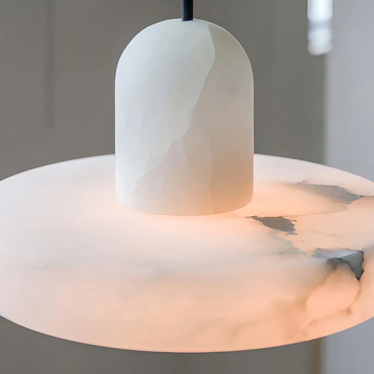 Natural Spanish Alabaster Pendant Light for Bedroom | Desfino