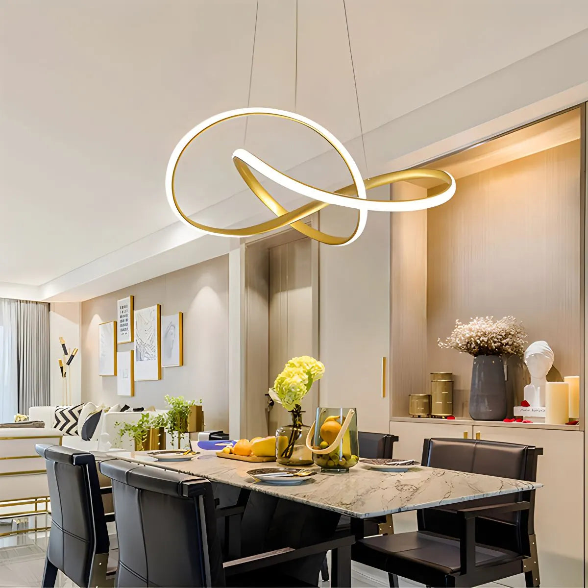 Creative Linear Chandelier for Dining Room | Desfino