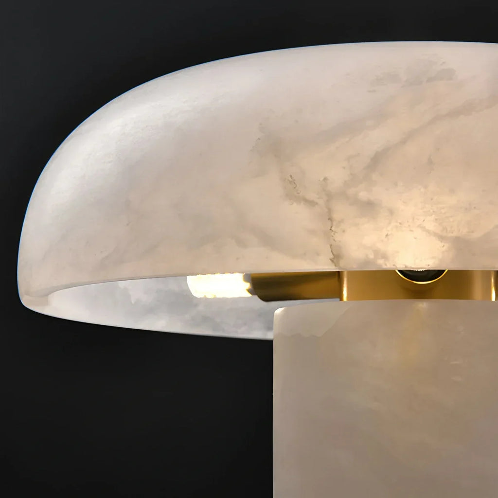 Creative Mushroom Shaped Spanish Alabaster Table Lamp | Desfino