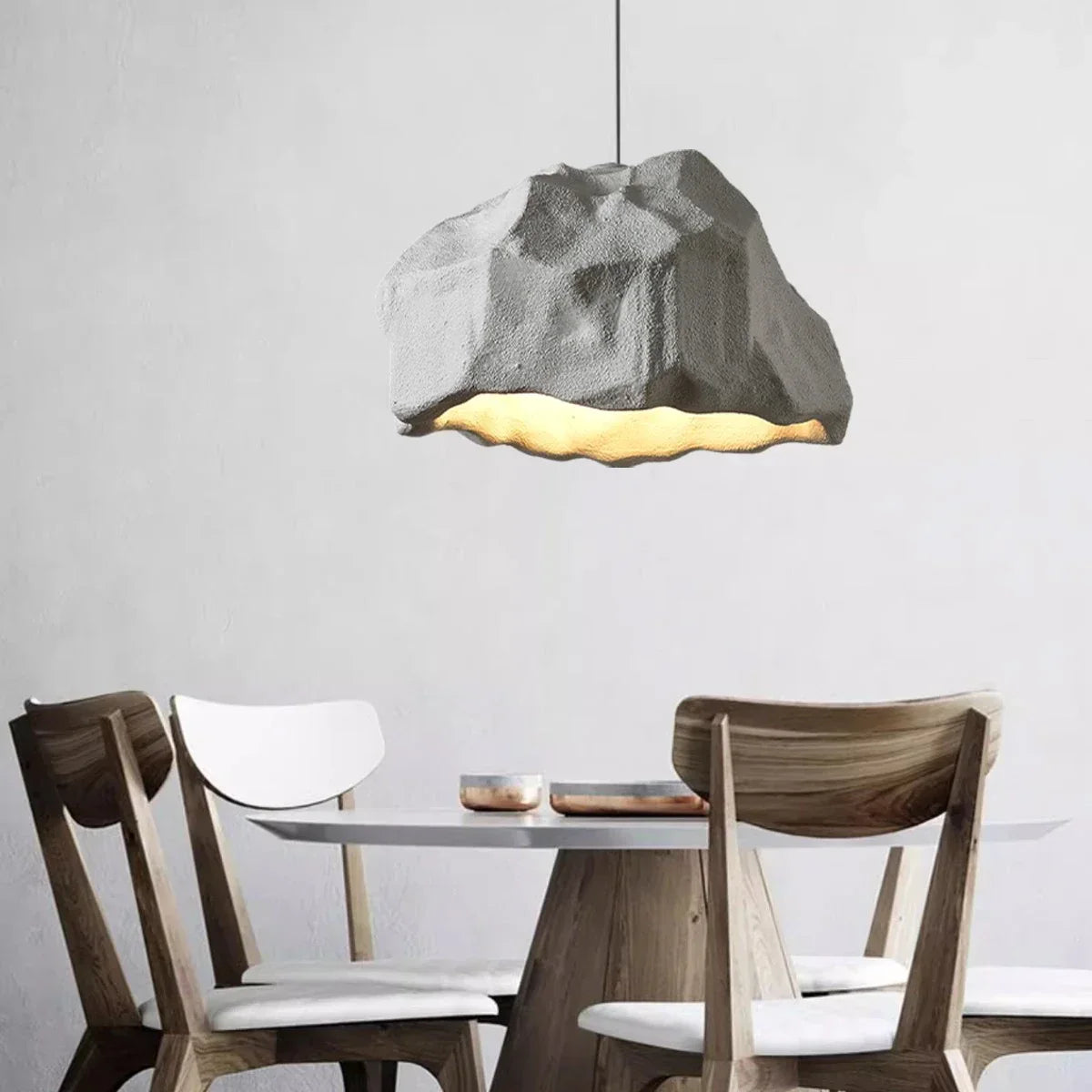 Kreative steinförmige Pendelleuchte für das Esszimmer | Desfino