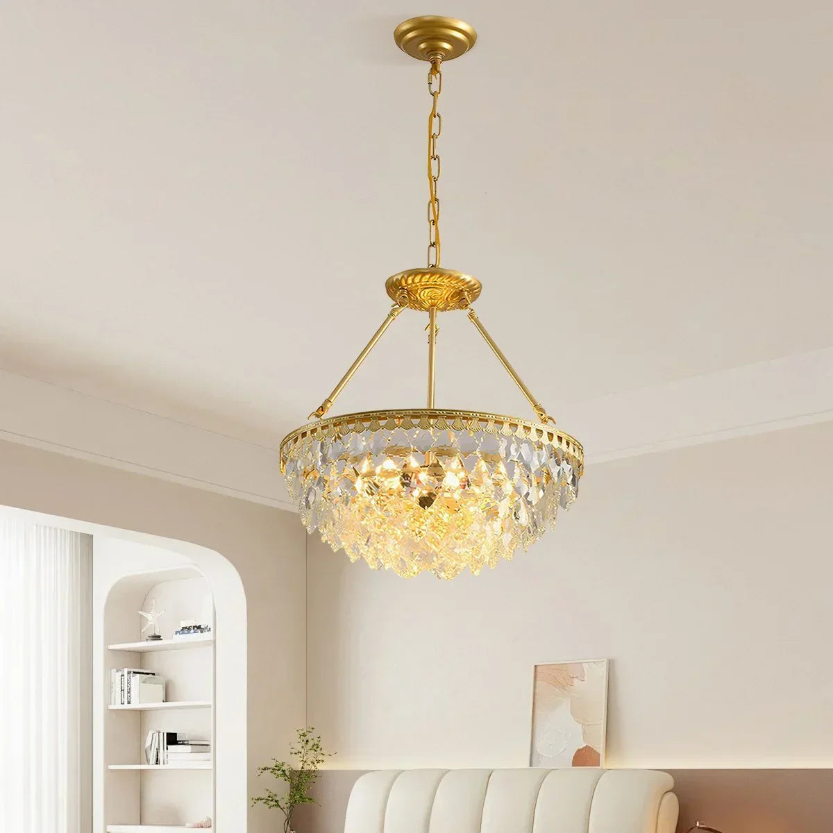 Crown Crystal Led Chandelier | Desfino