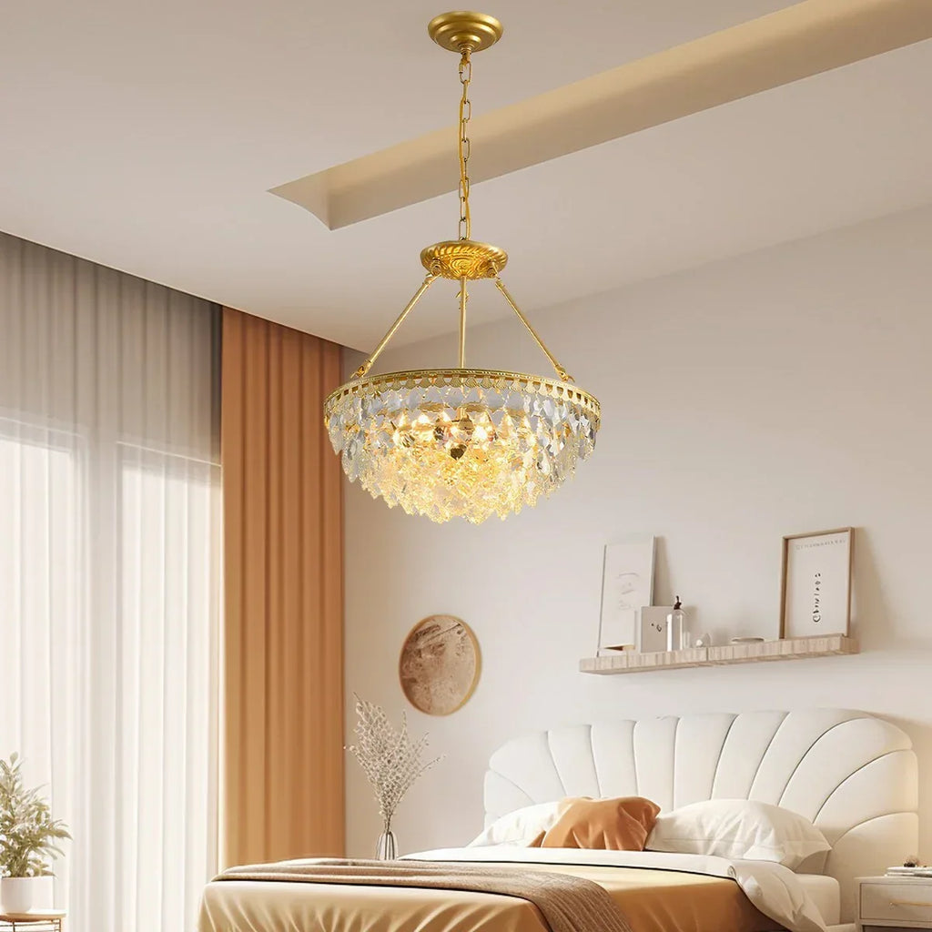 Crown Crystal Led Chandelier | Desfino