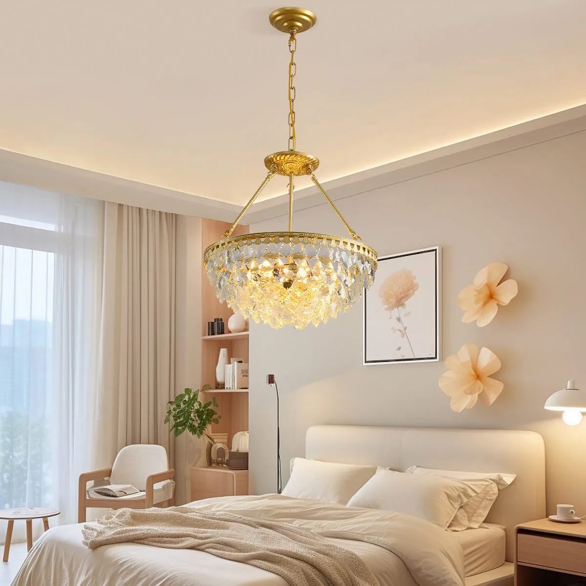Crown Crystal Led Chandelier | Desfino