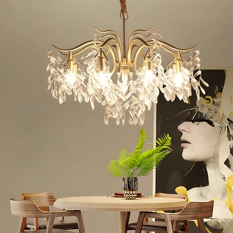 French Light Luxury Crystal Chandelier | Desfino