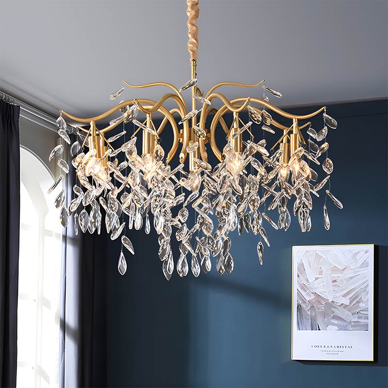 French Light Luxury Crystal Chandelier | Desfino