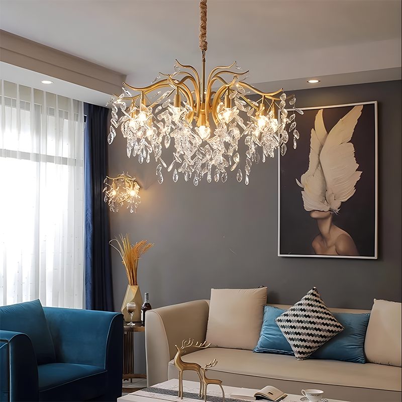 French Light Luxury Crystal Chandelier | Desfino