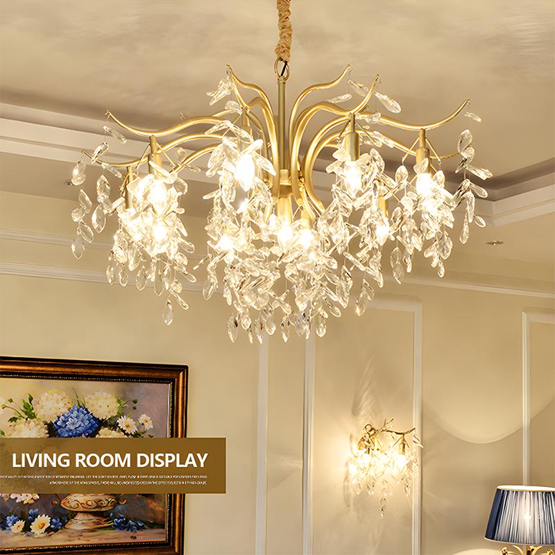 French Light Luxury Crystal Chandelier | Desfino