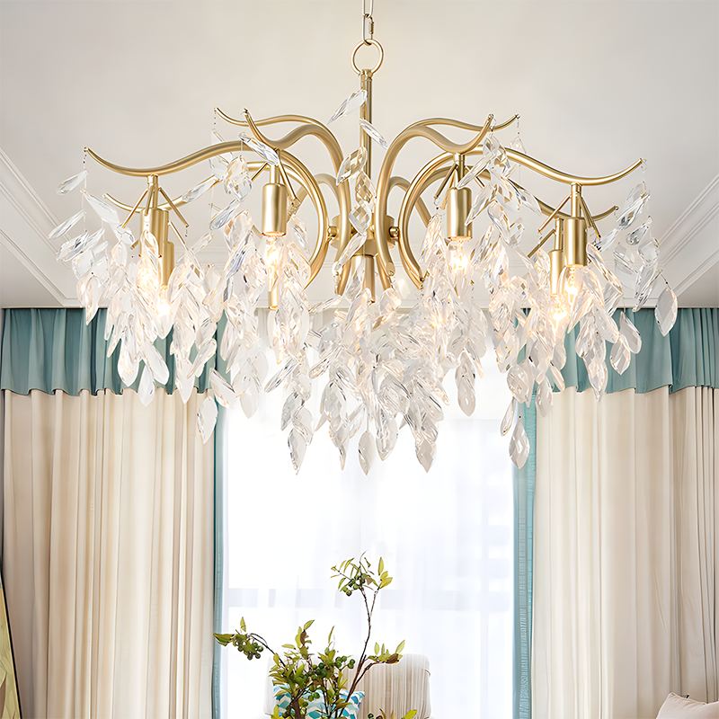 French Light Luxury Crystal Chandelier | Desfino