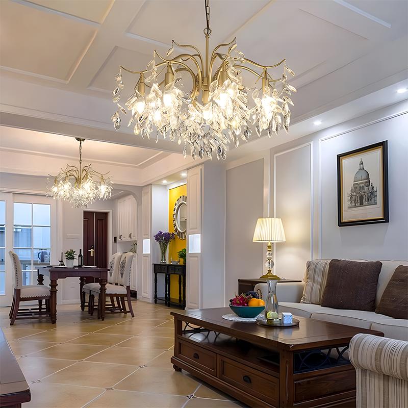 French Light Luxury Crystal Chandelier | Desfino