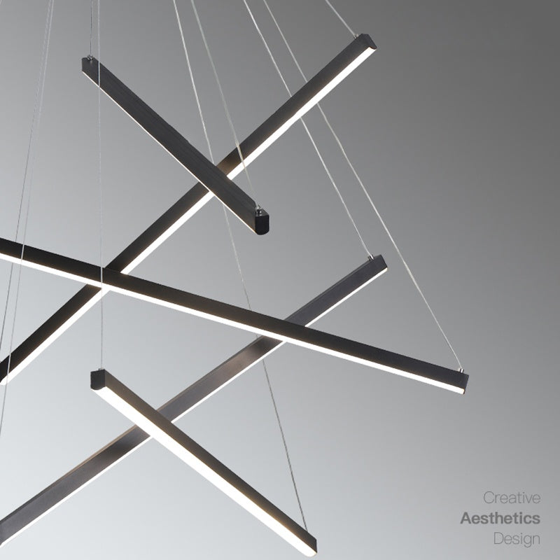 Custom Multi Light Sticks LED Chandelier | Desfino