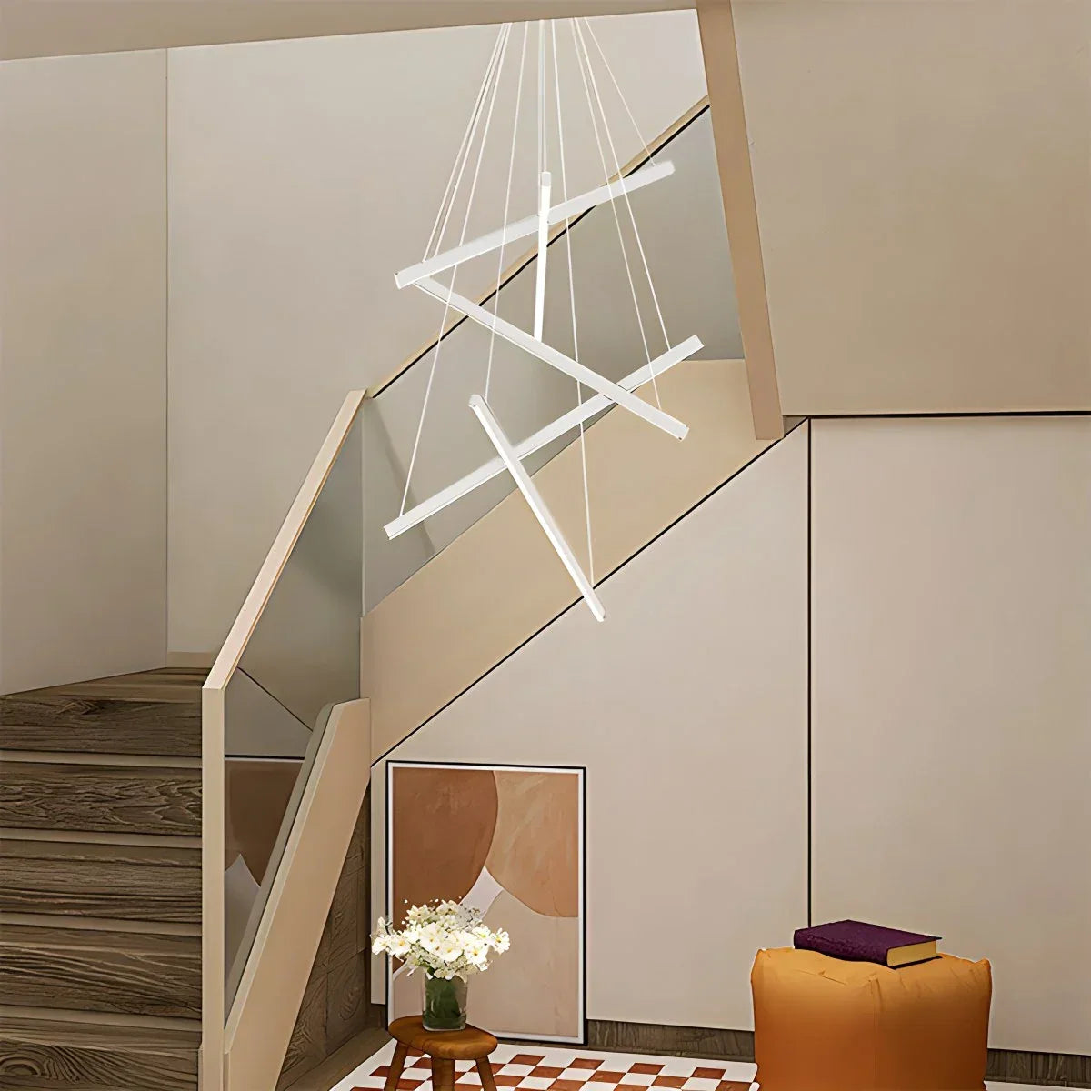 Custom Multi Light Sticks LED Chandelier | Desfino