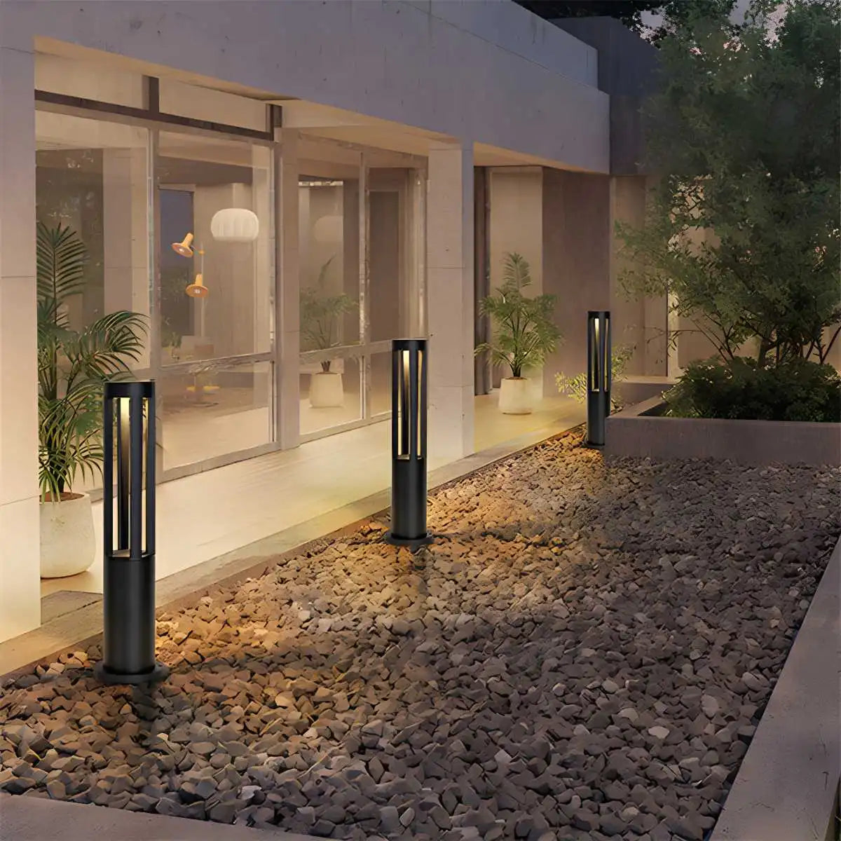 Cylindrical Lawn Outdoor Floor Lamp | Desfino