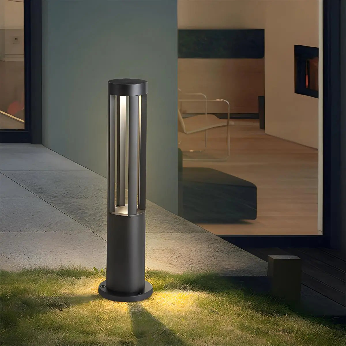 Cylindrical Lawn Outdoor Floor Lamp | Desfino