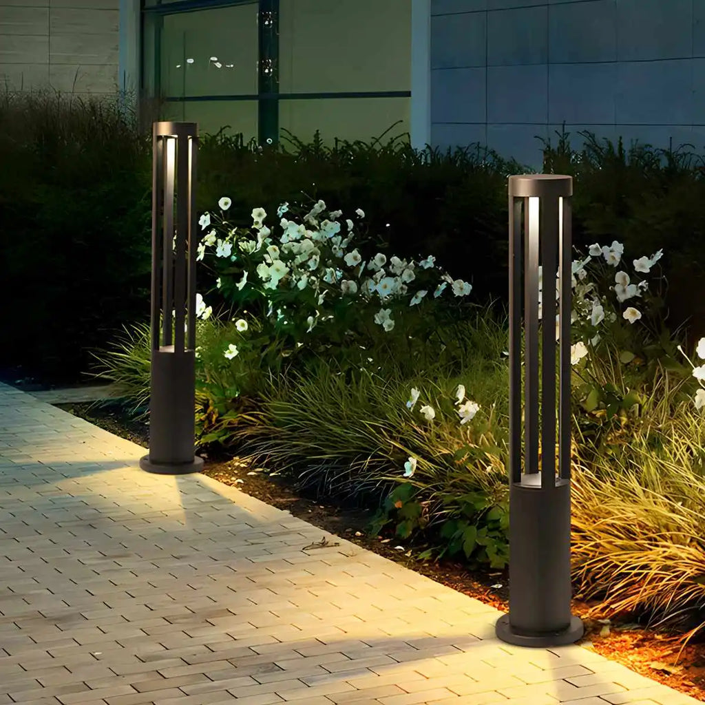 Cylindrical Lawn Outdoor Floor Lamp | Desfino
