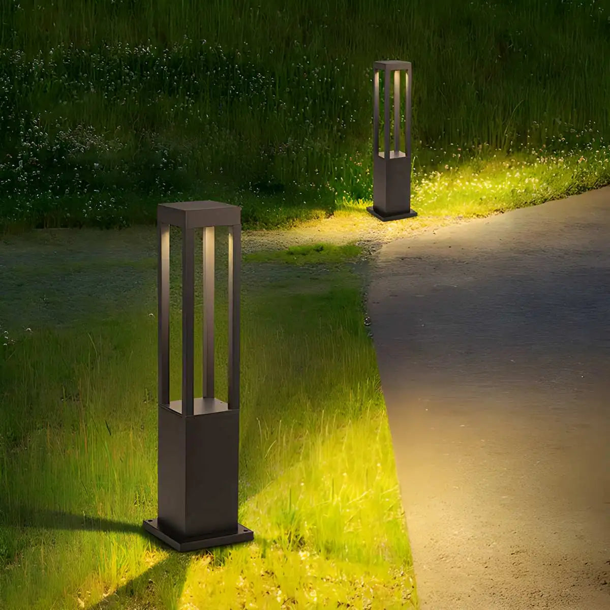 Cylindrical Lawn Outdoor Floor Lamp | Desfino