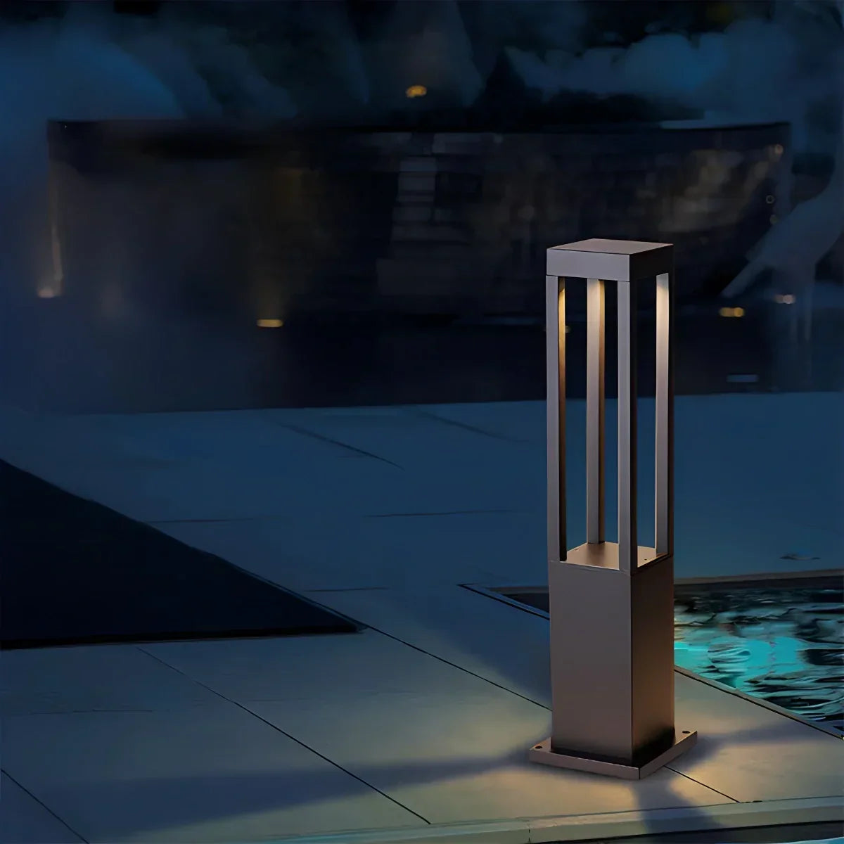 Cylindrical Lawn Outdoor Floor Lamp | Desfino