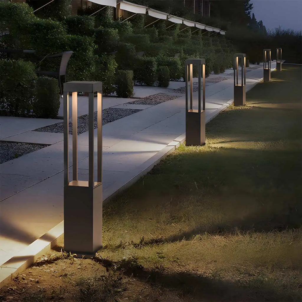 Cylindrical Lawn Outdoor Floor Lamp | Desfino