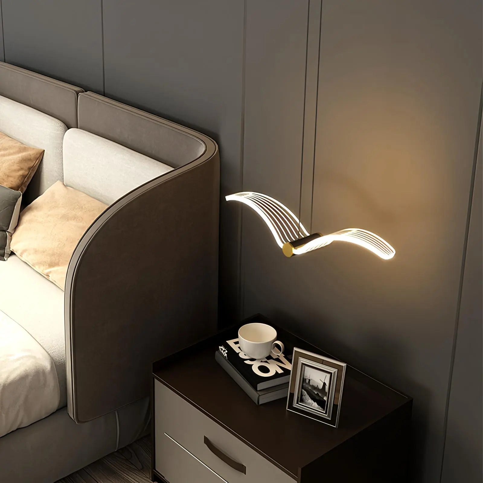 Personalized Seagull Home Wall Lamp Bedside Lamp | Desfino