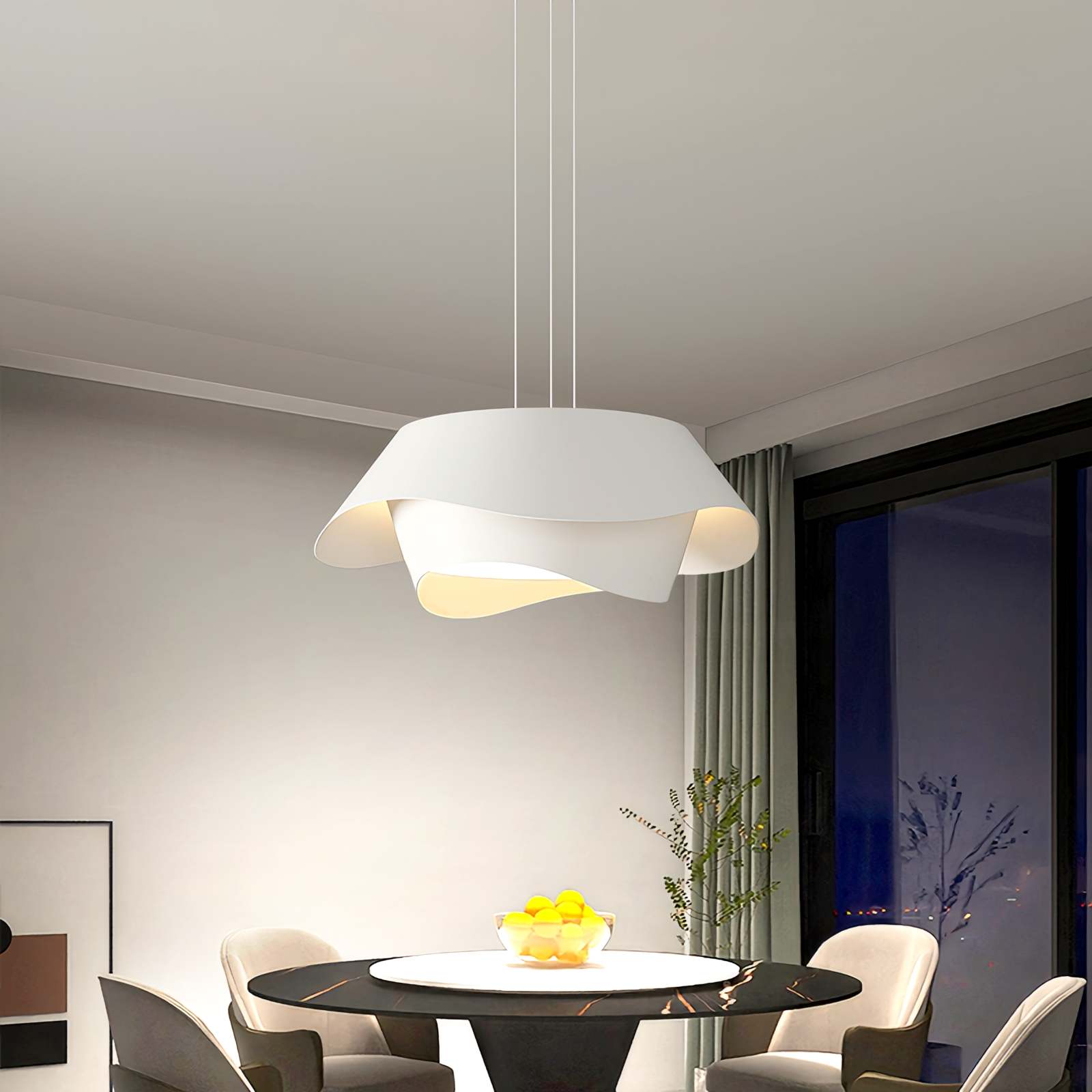 Pendelleuchte in Blumenform aus Acryl für das Esszimmer | Desfino