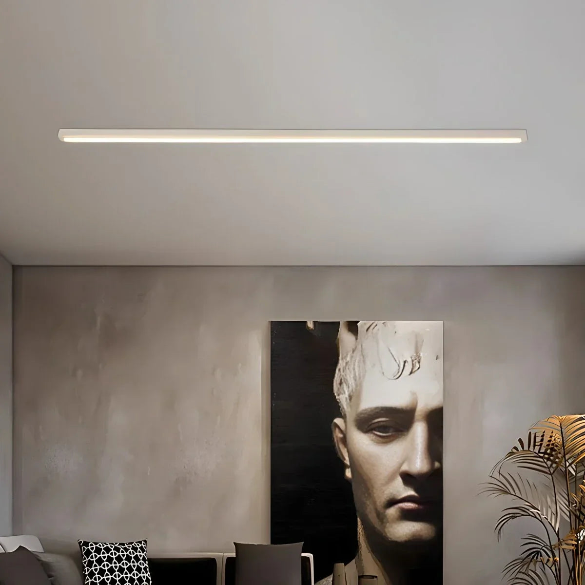 Dimmbare lange lineare Deckenleuchte | Desfino