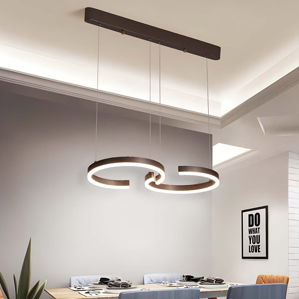 Nordische Pendelleuchte im luxuriösen Stil mit doppeltem C-Design | Desfino
