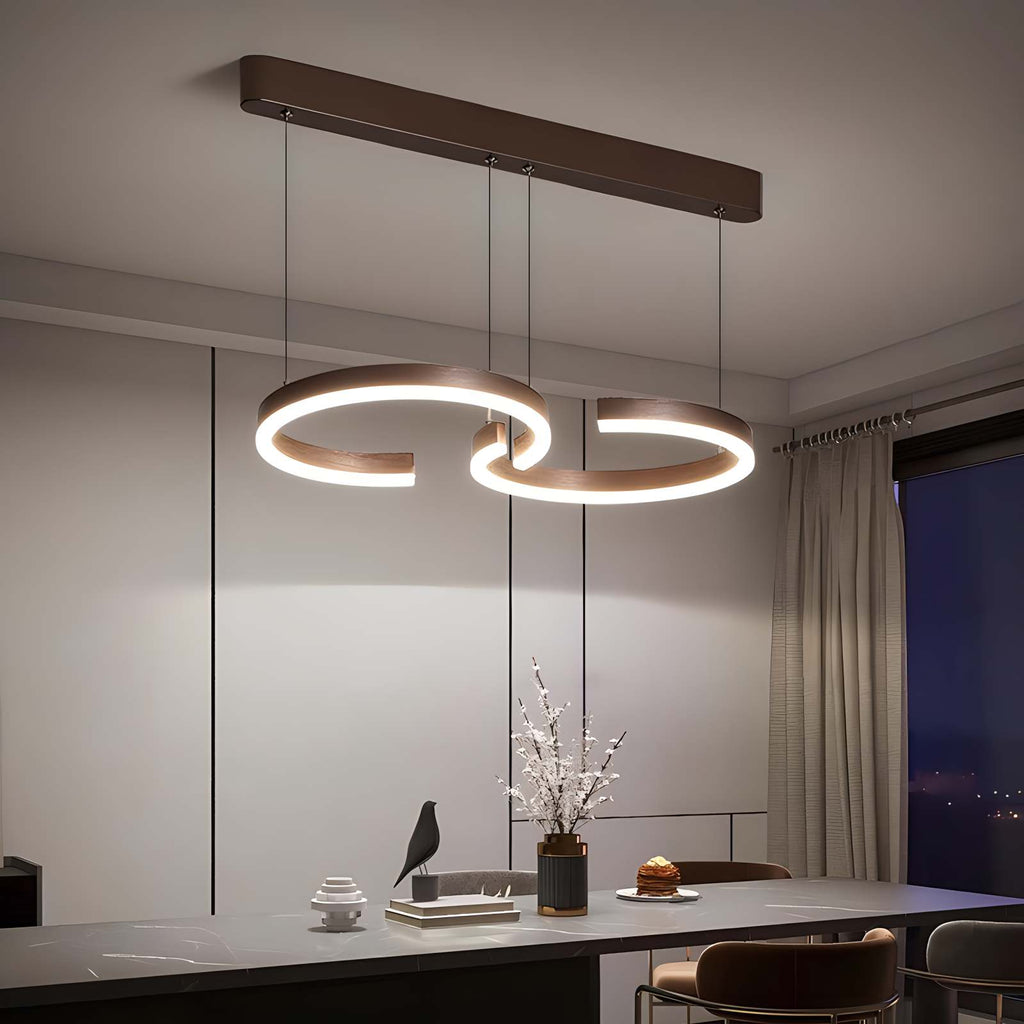 Nordische Pendelleuchte im luxuriösen Stil mit doppeltem C-Design | Desfino