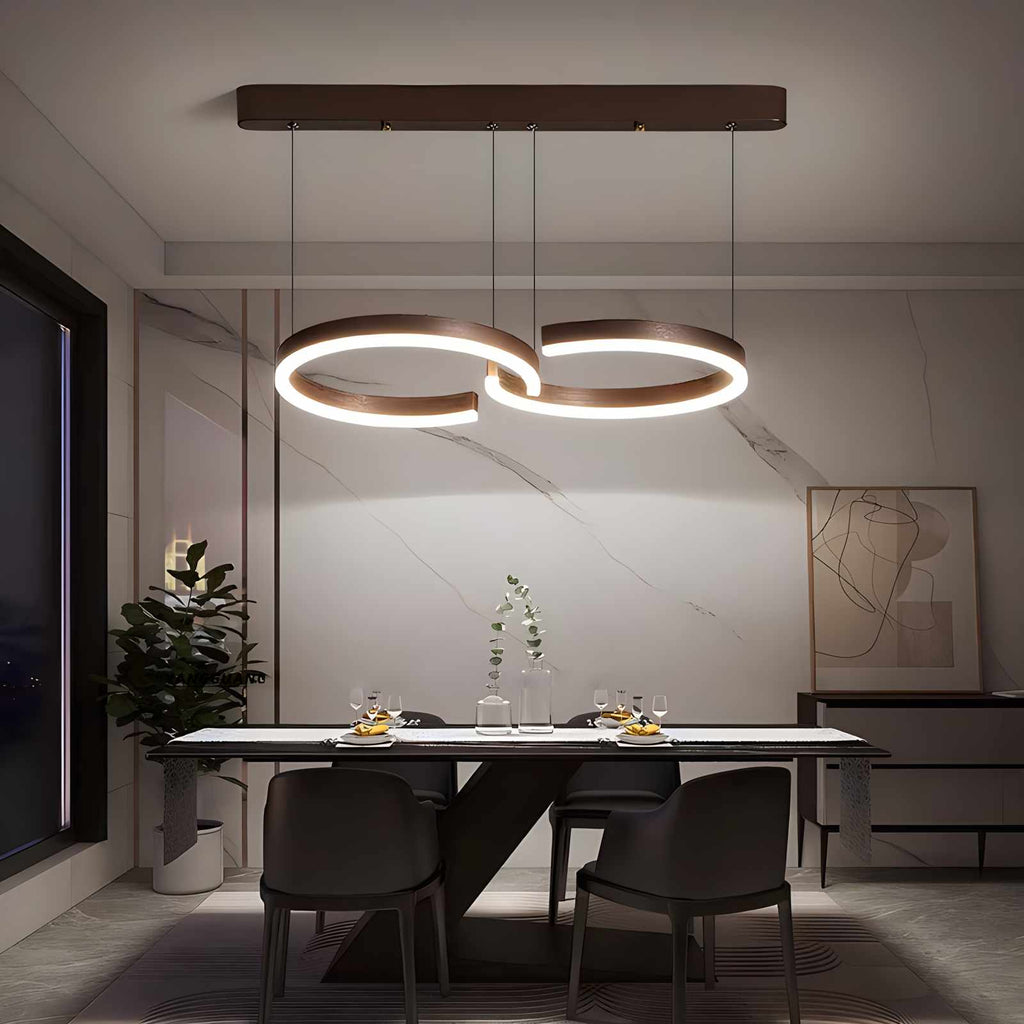 Nordische Pendelleuchte im luxuriösen Stil mit doppeltem C-Design | Desfino