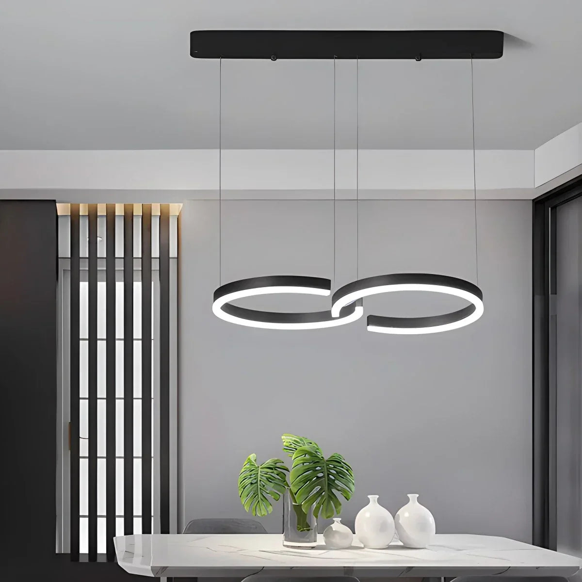 Nordische Pendelleuchte im luxuriösen Stil mit doppeltem C-Design | Desfino