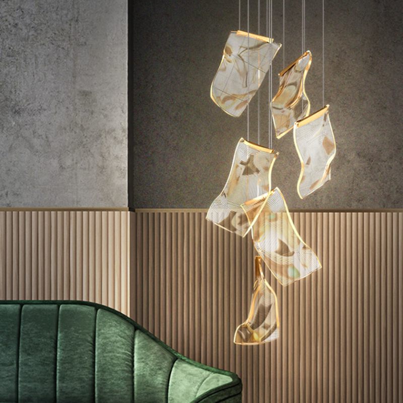 Large Luxury Art Chandelier for High Ceiling Living Room | Desfino