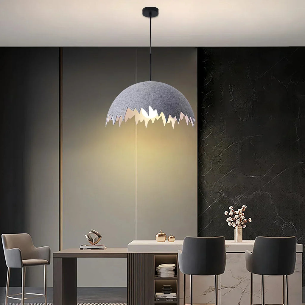 Eggshell Acoustic Pendent Light for Office | Desfino