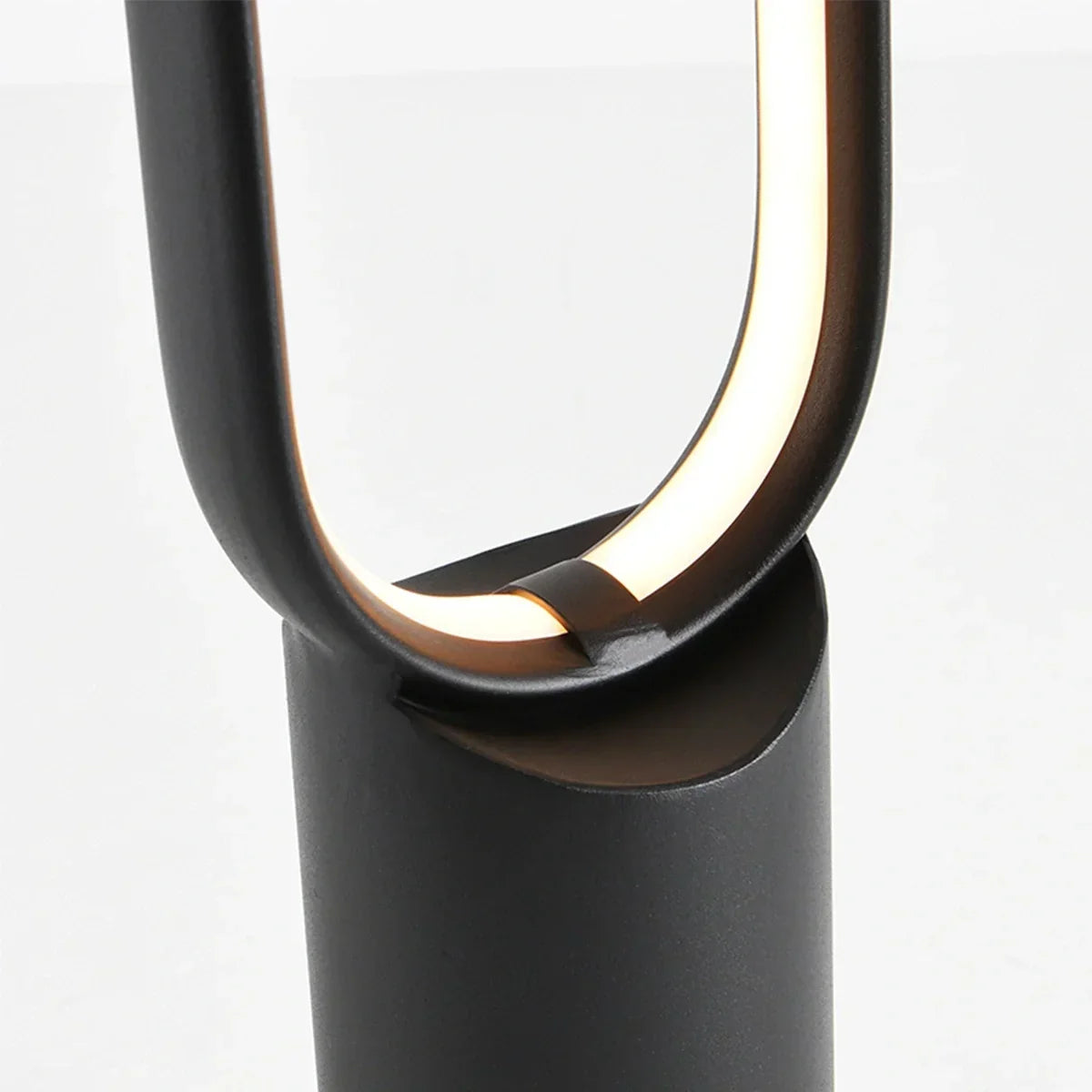 Outdoor Black Oval LED Lawn Light | Desfino