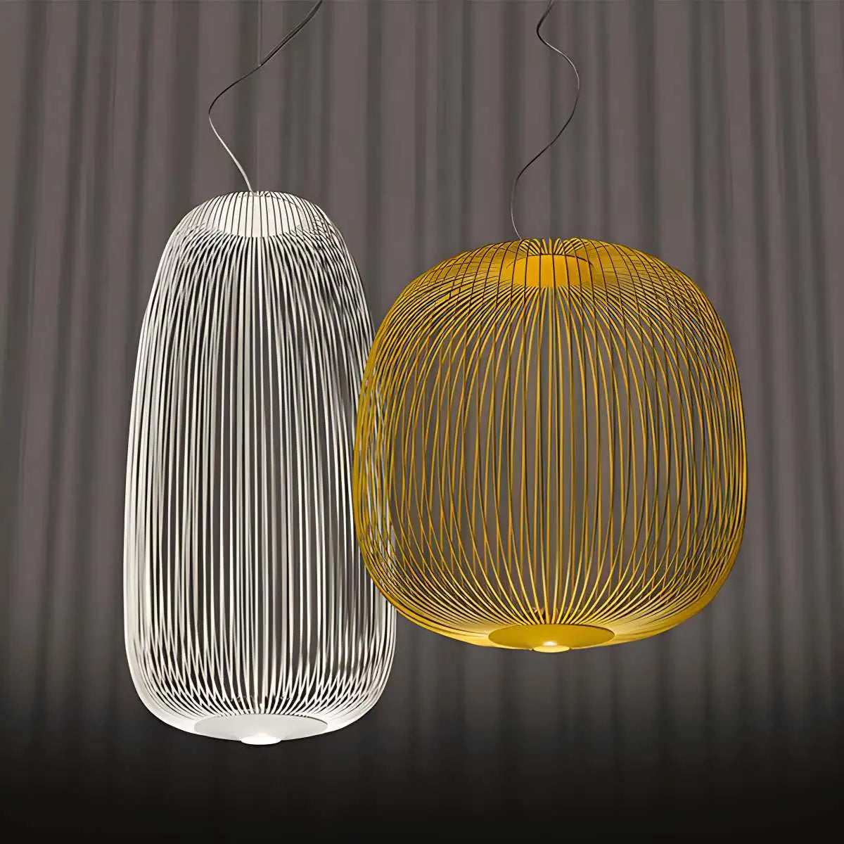 Foscarini Spokes Pendelleuchte in Vogelkäfigform | Desfino