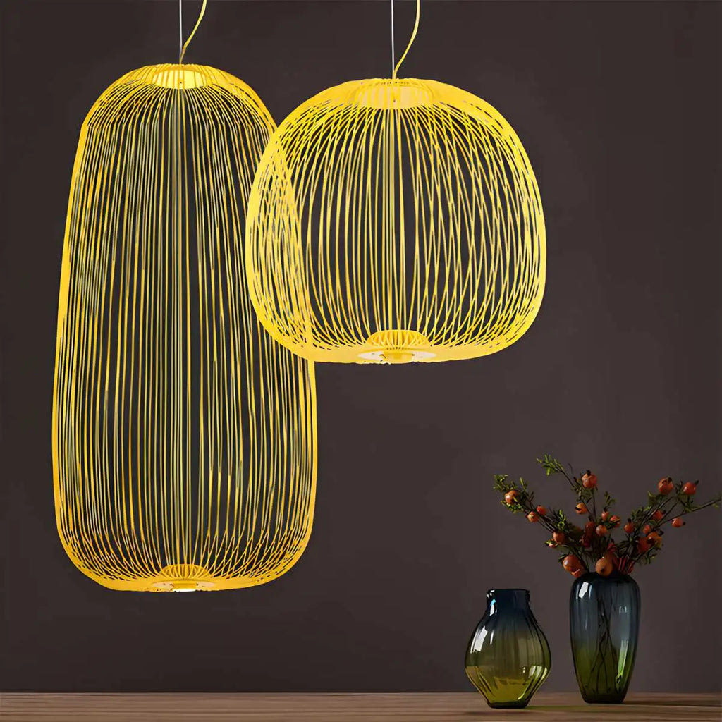 Foscarini Spokes Pendelleuchte in Vogelkäfigform | Desfino