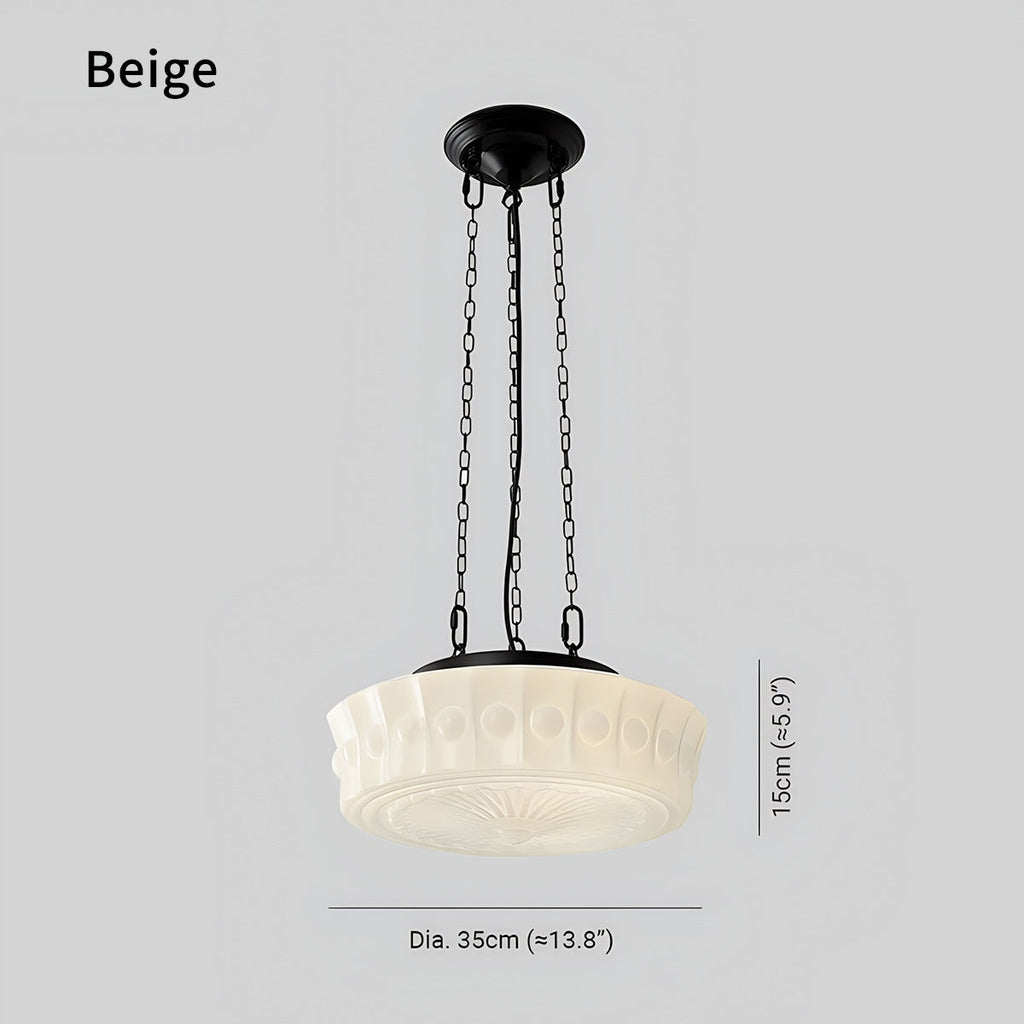 Hailie Vintage French Dome Pendant Light for Living Room | Desfino