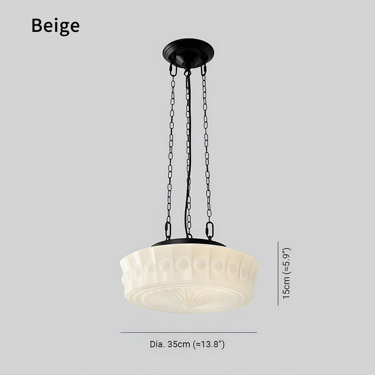 Hailie Vintage French Dome Pendant Light for Living Room | Desfino