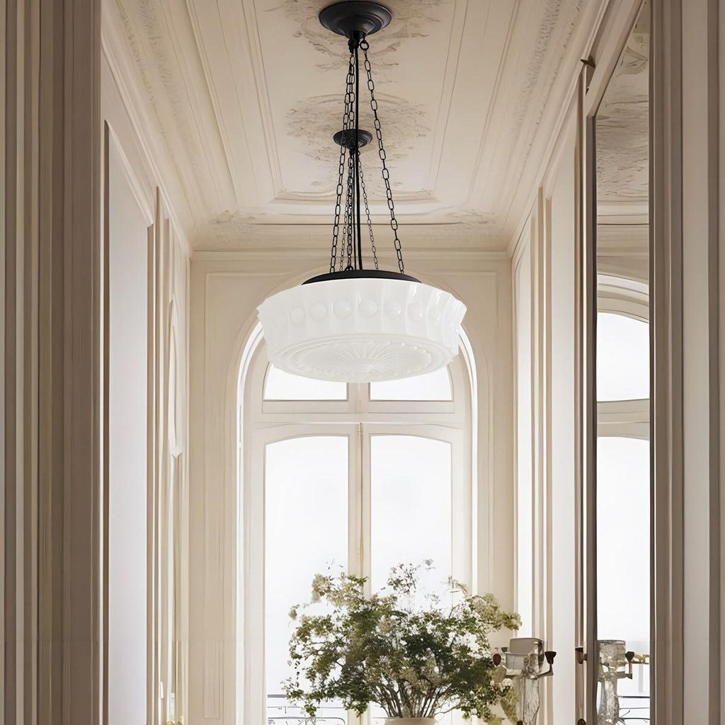 Hailie Vintage French Dome Pendant Light for Living Room | Desfino