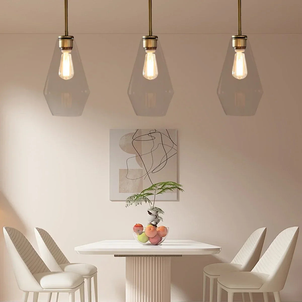 Hailie Clear Glass Pendant Light for Kitchen | Desfino