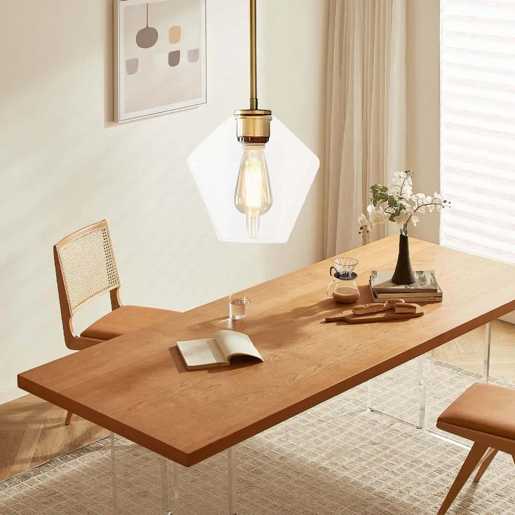 Hailie Clear Glass Pendant Light for Kitchen | Desfino