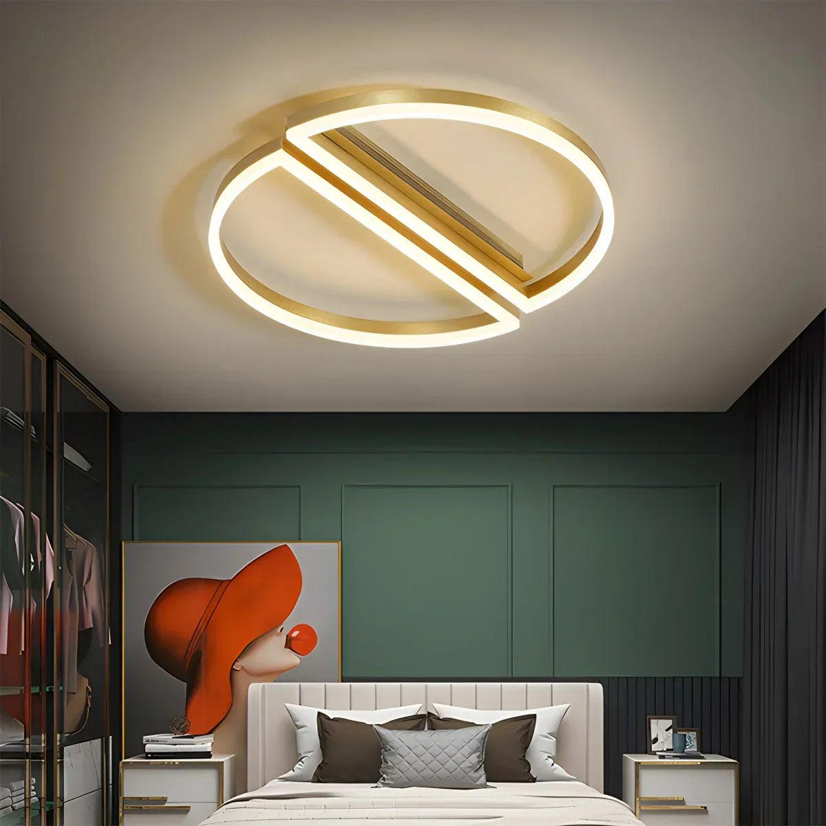 Half Round Ceiling Light for Bedroom | Desfino