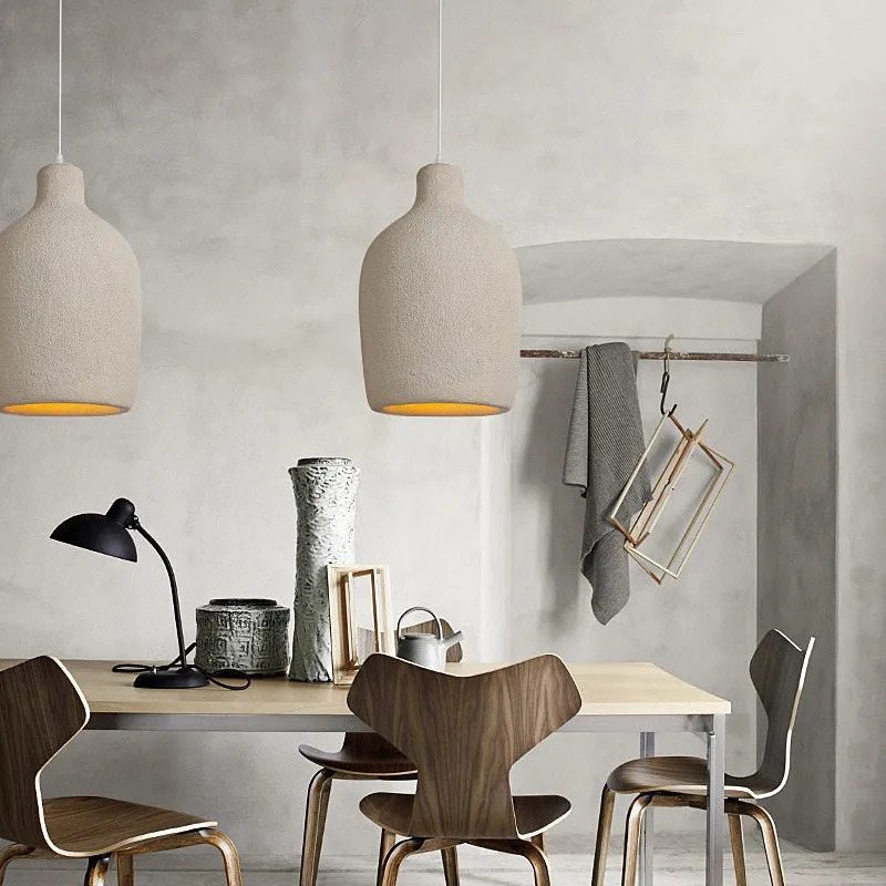Simple Gypsum Pendant Lights for Dining Room | Desfino