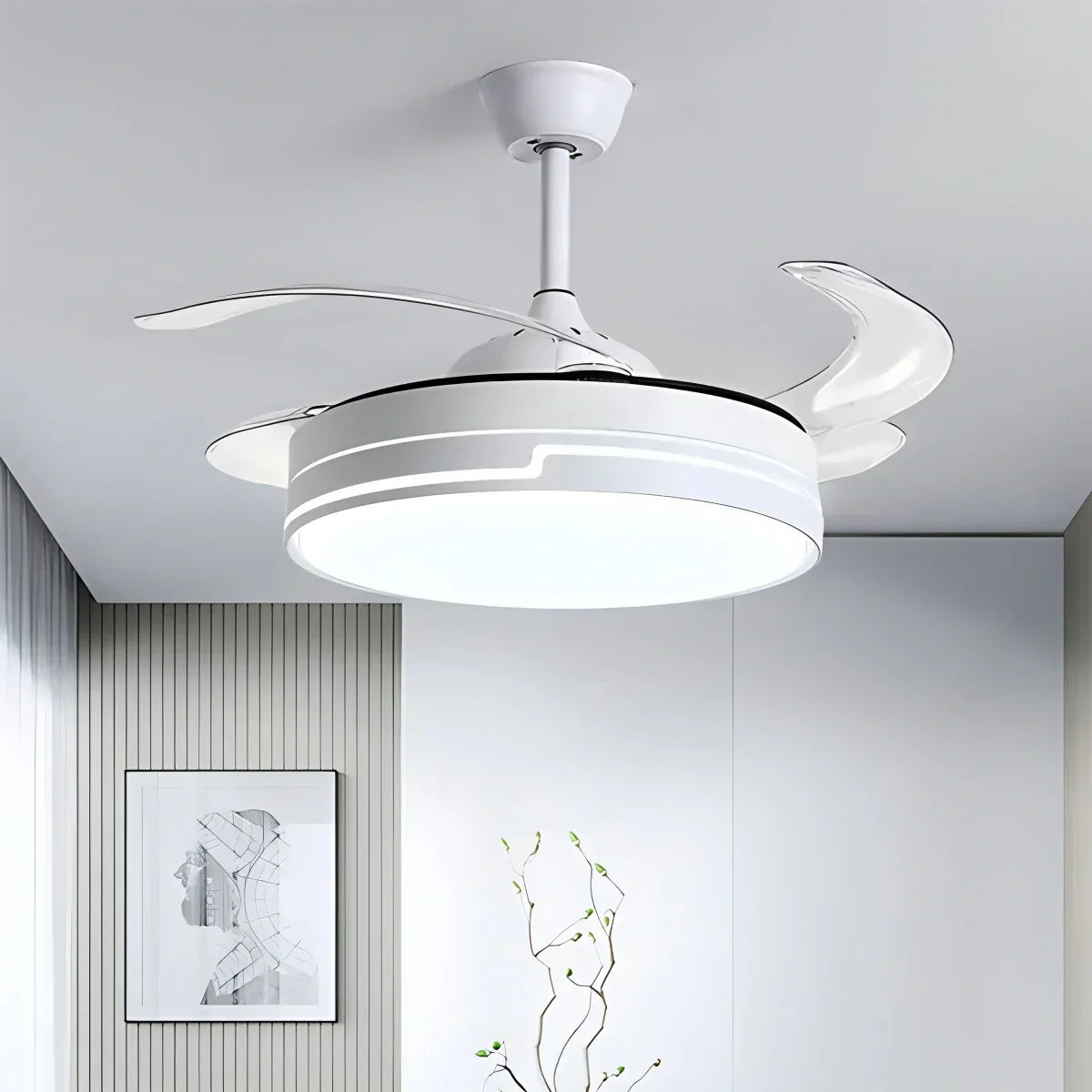 Minimalistischer Deckenventilator mit Fernbedienung | Desfino
