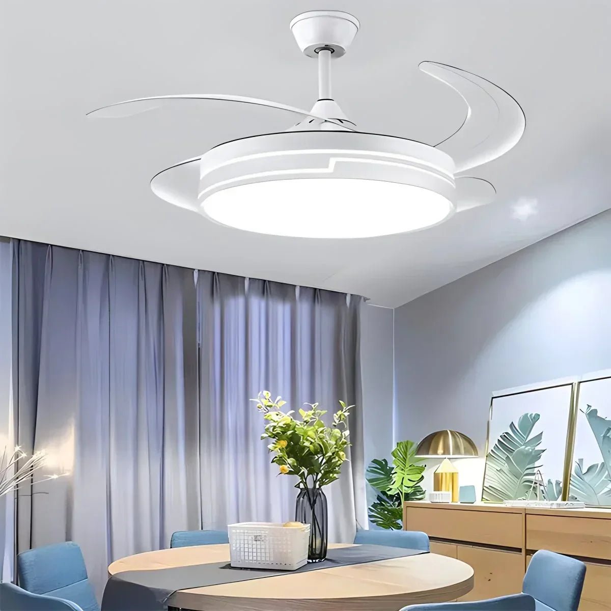 Minimalistischer Deckenventilator mit Fernbedienung | Desfino
