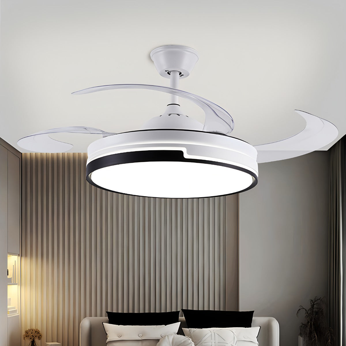 Minimalistischer Deckenventilator mit Fernbedienung | Desfino