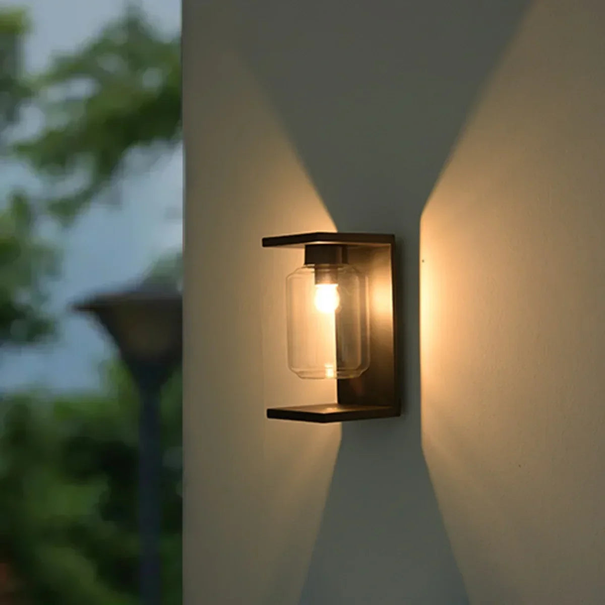Outdoor Lantern Cover Glass Wall Lamp | Desfino