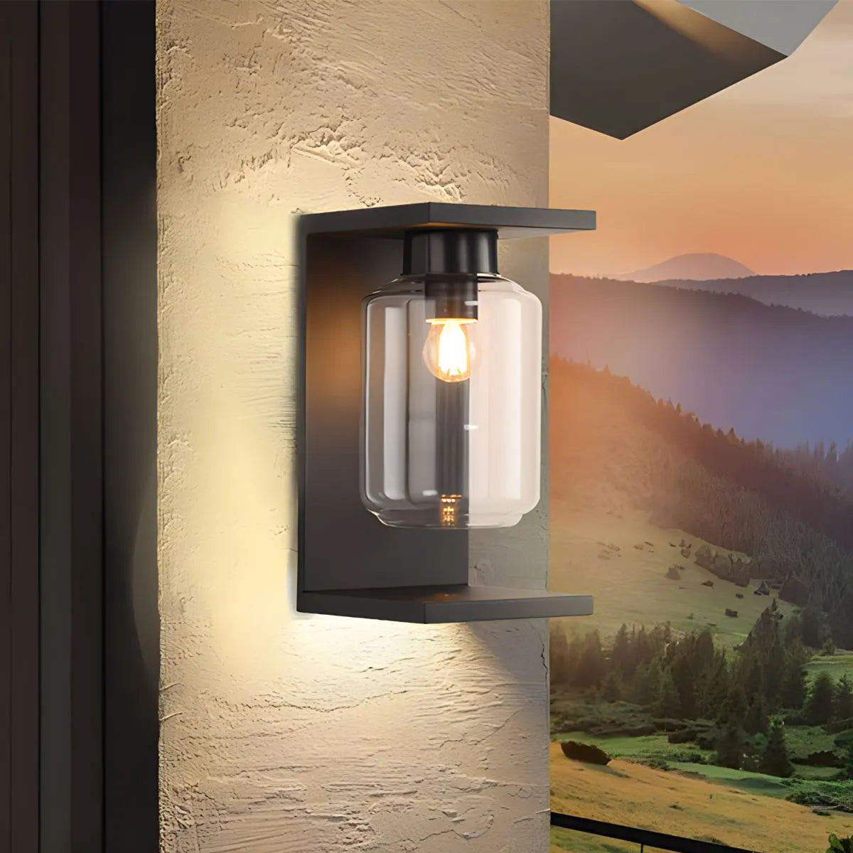 Outdoor Lantern Cover Glass Wall Lamp | Desfino
