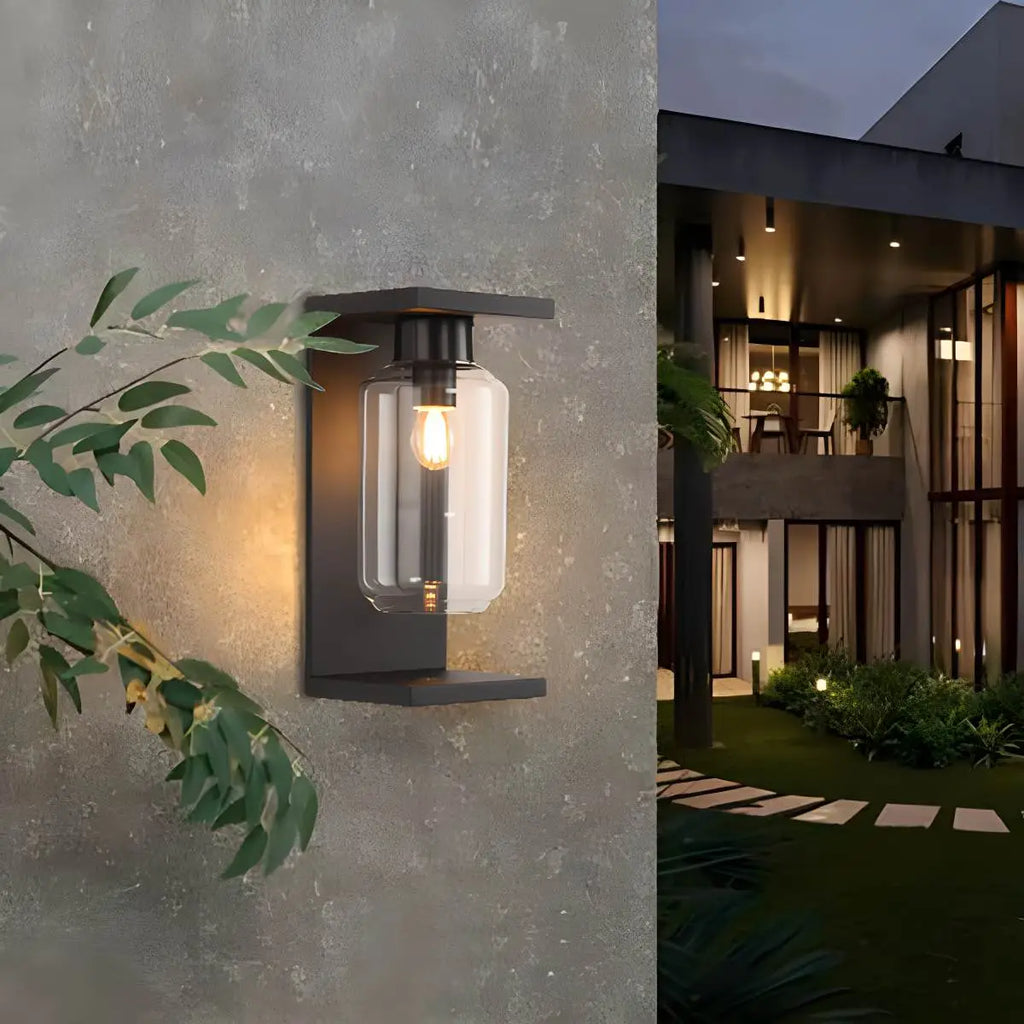 Outdoor Lantern Cover Glass Wall Lamp | Desfino