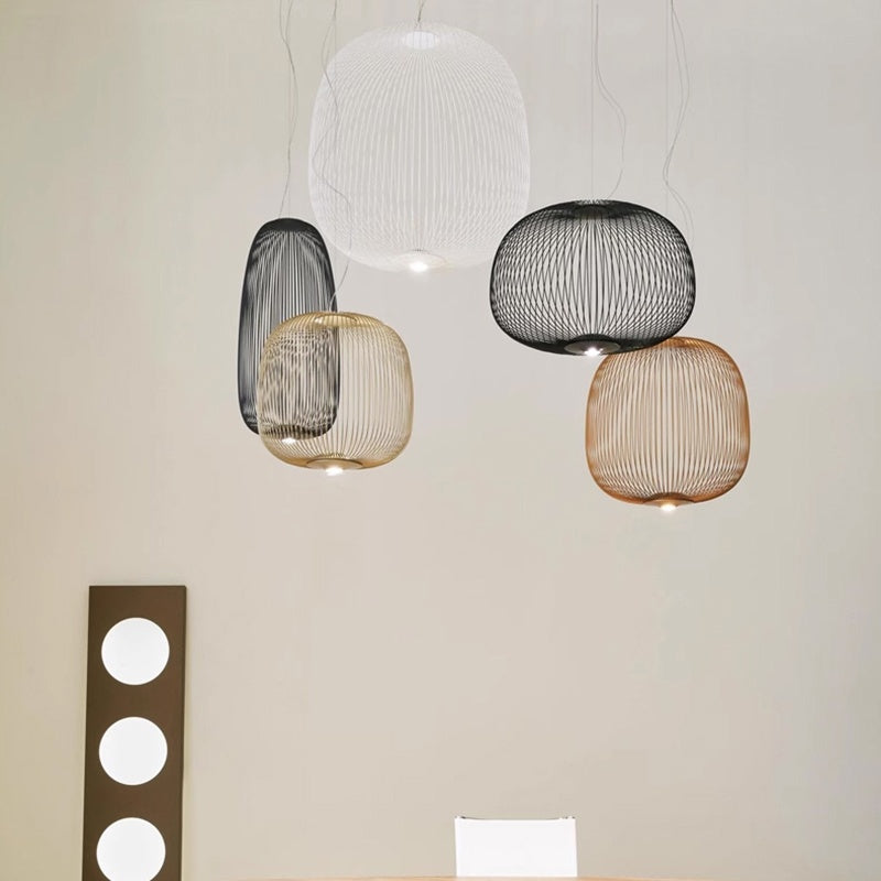 Foscarini Spokes Pendelleuchte in Vogelkäfigform | Desfino